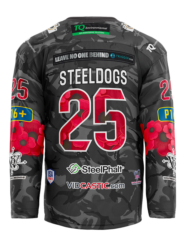 Steeldogs Remembrance GAME ISSUE Shirt