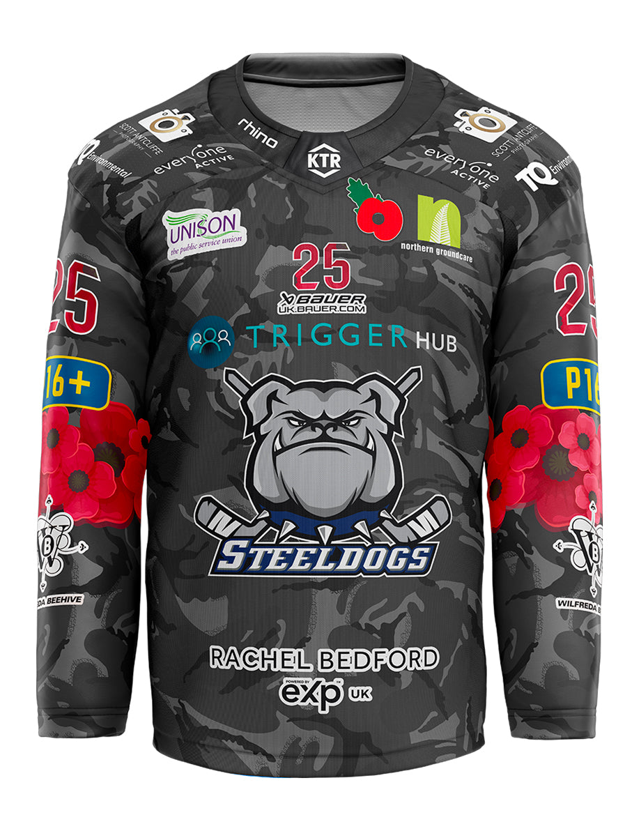 Steeldogs Remembrance GAME ISSUE Shirt