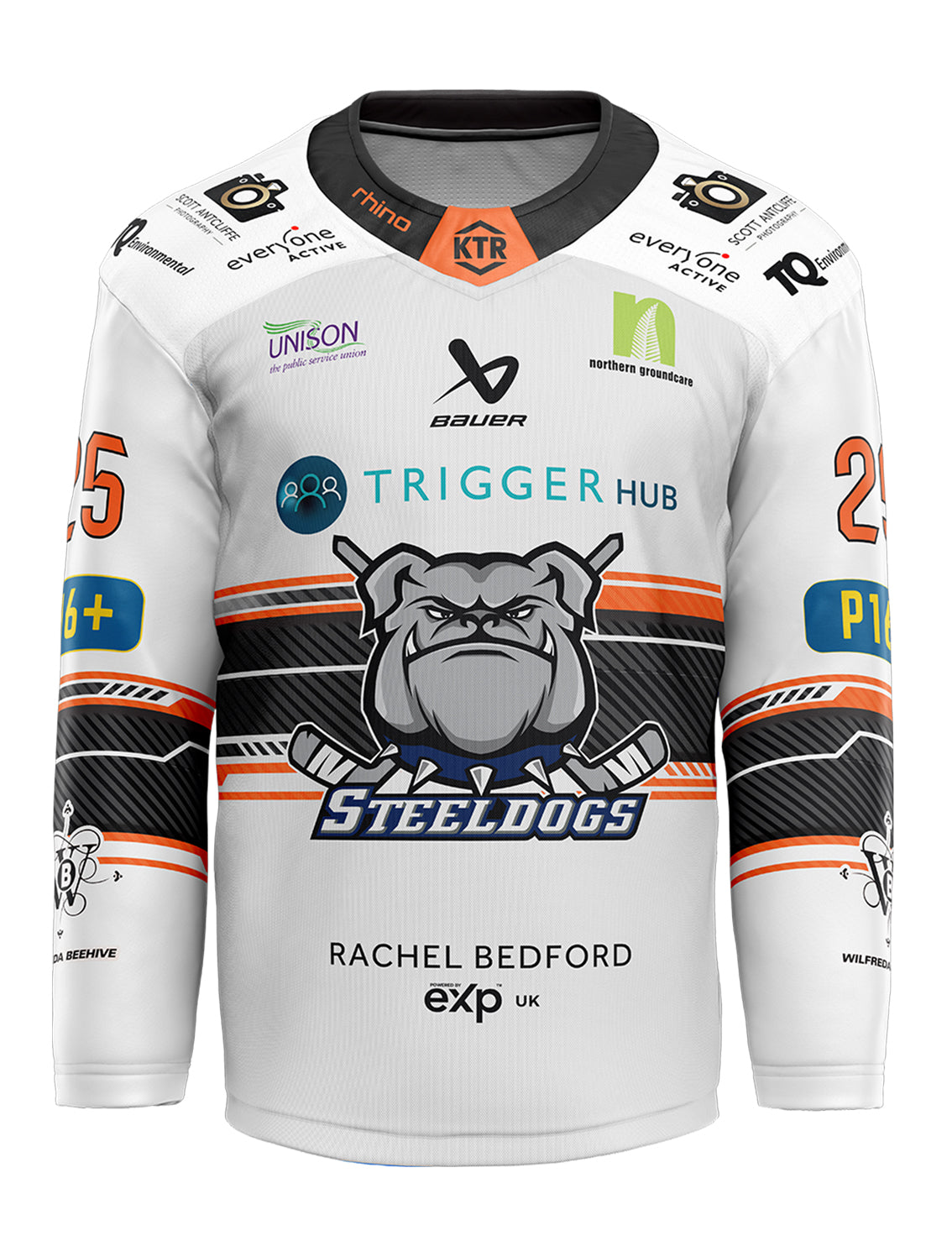 2025/26 Steeldogs White Replica Jersey